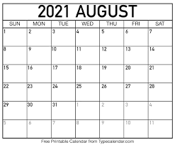 Keep searching the web for a simple, free printable august 2021 calendar , but keep coming up empty handed? Free Printable August 2021 Calendars