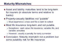Most life insurance companies strive to match liability cash flows with asset cash flows to avoid setting up an additional asset/liability mismatch reserve. Do Insurance Companies Pose Systemic Risk Ppt Download
