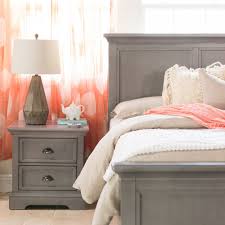Winners Only Tamarack Gray Panel Bed Storage Furniture Bedroom Contemporary Nightstand Nightstand