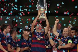 Суперкубок уефа 2015 ( англ. Barselona V Pyatyj Raz Zavoevala Superkubok Uefa