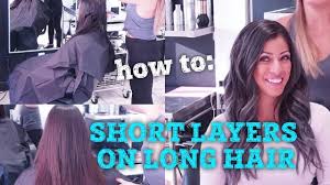 By cutting your hair while its dry, we'll be able to cut the hair in response to its cues, not against them. How To Create Short Layers On Long Hair Youtube