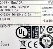 YASKAWA 200w (0.2kw) SGD7S-1R6A10A AC Servo Driver SD854