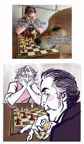 Eating chess pieces meme