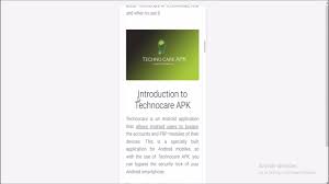 This article describes what an apk file is, how to open or install one (exactly how depends on yo. Download Technocare Apk For Android Youtube