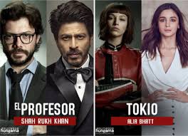 Money heist is a spanish heist crime drama television series created by álex pina. From Shah Rukh Khan To Alia Bhatt Here S The Dream Cast Of Money Heist If Remade In Bollywood Bollywood News Bollywood Hungama