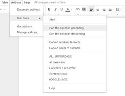 So the statement will be select id, name from table1 order by name; How To Alphabetize In Google Docs Dummytech Com