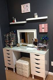If you'd like to have your makeup easily accessible and organized, but don't have a proper vanity table, then you're going to love these. Pin On Decorations