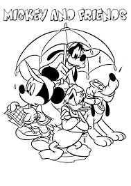 Donald, pluto, goofy … you know them all. Mickey Mouse And Friends Printable Coloring Pages