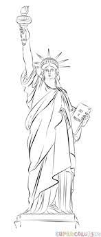 how to draw the statue of liberty step by drawing tutorials tutorial coloriage locomotive ou train chuggington