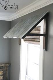 Awnings aluminum window awnings usa sunbrella fabric. Diy Corrugated Metal Awning Shanty 2 Chic