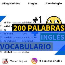 En Este Video Te Presento Un Vocabulario Con El Cual Vas A Aprender 200 Palabras Importantes En Ingles Junto Con Su Significado En Espanol Las Palabras Que C