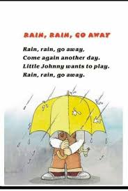Rain Rain Go Away Kids Poems Rhymes Alphabet Worksheets Preschool