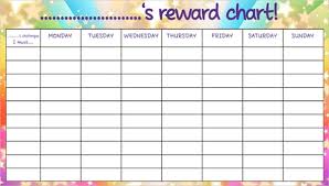 7 Reward Chart Templates Free Sample Example Format