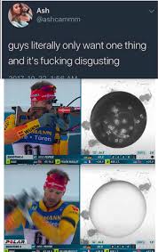 Biathlon target analyzer is the most exciting tool that we could ever had asked for. Guys Only Want One Thing Biathlon