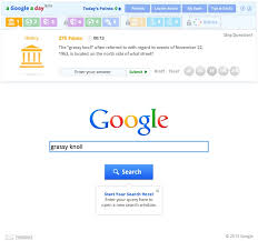 A fun crossword game with each day connected to a different theme. A Google A Day Trivia Game On Google Social Games Google Plus Com