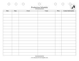 Introducing 5 newsletterssign up now>. Production Schedule Template