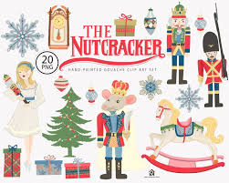 Digital Clipart Watercolor Clipart Christmas Clip Art Etsy In 2020 Digital Clip Art Nutcracker Ballet Christmas Clipart