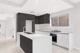 Kitchen colors kitchen decor kitchen design kitchen ideas concrete bench top stop motion photography stone bench u shaped kitchen caesarstone concrete chris kitchen perry homes beach house kitchens black kitchens modern kitchens stone kitchen kitchen benches. Kitchen In A Custom Designed Home With Waterfall Ends 20mm Caesar Stone Benchtop In W Waterfall Island Kitchen Kitchen Backsplash Designs Kitchen Color Pallet
