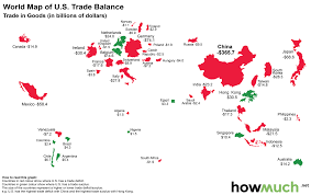 Infographic The World Map Of The U S Trade Deficit