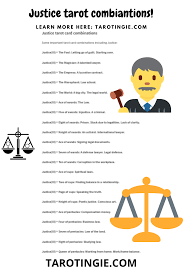 Justice Tarot Combinations In 2020 Justice Tarot Tarot Tarot Card Meanings