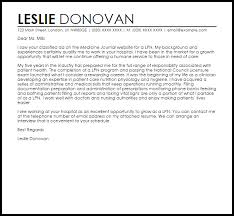 Lpn Cover Letter Sample Cover Letter Templates Examples