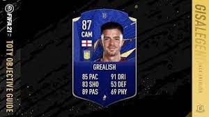Additional later items included jack grealish (england) as an sbc reward, and. Fifa 21 Toty Mention Jack Grealish Objective Guide 87 Rated Is It Worth It Youtube