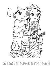 Check spelling or type a new query. Tanjiro Kamado And Inosuke Hashibira Together Demon Slayer Coloring Pages For Kids Demon Slayer Coloring Pages