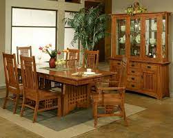Victorian oak antique claw foot bow side china cabinet. Oak Dining Set W Brentwood Chairs Bungalow By Ayca Ay Ap5 Set1