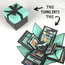 After opening the drawer, the 6 personalized boxes jump out and surprise your loved one. Explosion Box Diy Instructions Chaotically Yours