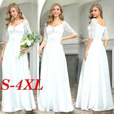 Get the best deals on wedding dresses clearance and save up to 70% off at poshmark now! Clearance Sale While Stocks Last Ever Pretty Elegant Civil Wedding Dress White V Neck Lace Long Sleeve A Line Wedding Brides Evening Party Dress Shopee Philippines