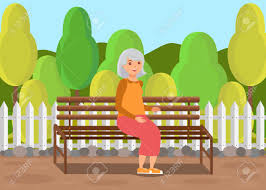 Elderly Lady Sitting On Bench Flat Illustration Old Lady Enjoying Royalty Free Cliparts Vectors And Stock Illustration Image 123089241 He was a timid child who had a crush on martha may whovier, one of the prettiest girls in his school, who showed empathy towards him. elderly lady sitting on bench flat illustration old lady enjoying