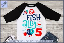 Download Ofishally Five Fishing Birthday Svg And Clipart 284013 Cut Files Design Bundles