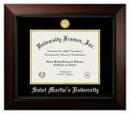 Saint Martin's University Diploma Frame in Classic Mahogany with ...