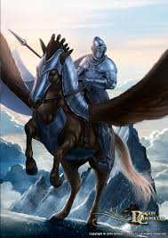 Dragon Chronicles Pegasus And Knight By Robertcrescenzio Deviantart Com On Deviantart Pegasus Steampunk Characters Unicorn Fantasy