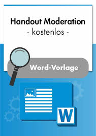 Beleg vorlage kostenlos in word mit anleitung. Handout Zur Moderationsplanung Und Durchfuhrung Vorlage Muster Checkliste