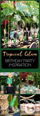 Parties decorations beach birthday party adults theme wedding table setting ideas centerpieces themed. Tropical Glam 40th Birthday Party Inspiration Tinselbox