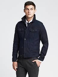 96 Banana Republic Traveler Denim Jacket Navy Denim Jacket Denim Jacket Denim Jacket Men