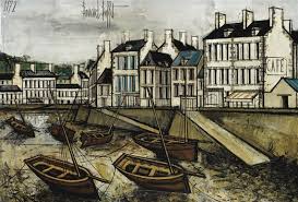 Bernard Buffet Le Conquet Le Port Les Quais Bernard Buffet Buffet Dessin Artistique Peinture