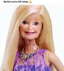 We are all getting old 😂😂😂😂 Actually, I did some checking and found  this: Barbie's official birthday is March 9, 1959—the day she was  officially introduced to the world. Handler always saw