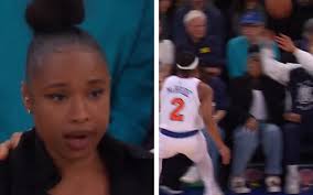 Jennifer Hudson shaken as she gets smashed in the face with basketball on  date at Knicks game | The Standard