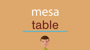 Mesa que se forman palabras : Como Se Dice Mesa En Ingles Youtube