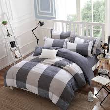 Check out platform beds with drawers at the end or bookcase beds that feature drawers to hold spare sheets. Luxury Check Grey Duvet Cover Sets With Pillow Case Single Double King Size Duvet Covers Bedding Sets Home Garden