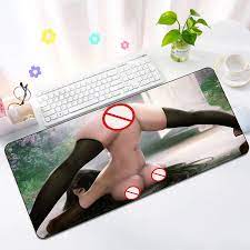 40x80mm Genshin Impact Hentai Sexy Unchecked Nude Mouse Pad Big Tits Butt  Girl Gaming Accessories Gaming Keyboard Mouse Pad 