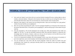 You will need to create a resume and a cover letter. Federal Cover Letter Sample Pdf