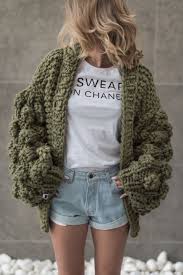Warm Up Olive Sweater Fashion Mohair Sweater Cardigan