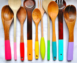 Diy Colorful Dipped Wooden Spoons Grassrootsmodern Com Tahta Kasik Renkler Dekor