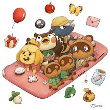Cute Animal Crossing New Horizons Nintendo Switch Art By Tomookubo Animal Crossing Fan Art Animal Crossing Game Animal Crossing