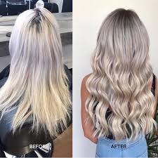 This is how you wear ash blonde hair like a street style star. Ash Blonde Halo Hair Extension Sitting Pretty