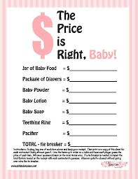 The Price Is Right Baby Yellow Free Printable Baby Shower Game Baby Shower Fun Free Printable Baby Shower Games Printable Baby Shower Games