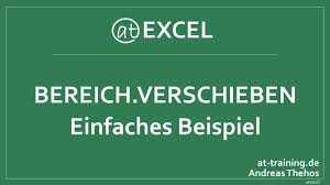 Bereich Verschieben In Excel Am Beispiel Erklart Youtube